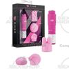 Vibrador estimulador con 3 accesorios intercambiables